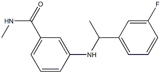 3-{[1-(3-fluorophenyl)ethyl]amino}-N-methylbenzamide Struktur