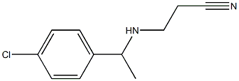 3-{[1-(4-chlorophenyl)ethyl]amino}propanenitrile Struktur