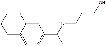 3-{[1-(5,6,7,8-tetrahydronaphthalen-2-yl)ethyl]amino}propan-1-ol Struktur