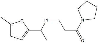 3-{[1-(5-methylfuran-2-yl)ethyl]amino}-1-(pyrrolidin-1-yl)propan-1-one Struktur