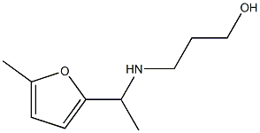 3-{[1-(5-methylfuran-2-yl)ethyl]amino}propan-1-ol Struktur