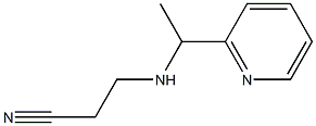 3-{[1-(pyridin-2-yl)ethyl]amino}propanenitrile Struktur