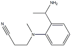 3-{[2-(1-aminoethyl)phenyl](methyl)amino}propanenitrile Struktur