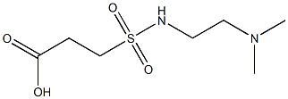 3-{[2-(dimethylamino)ethyl]sulfamoyl}propanoic acid Struktur