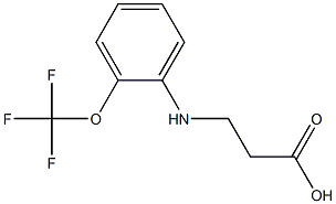 3-{[2-(trifluoromethoxy)phenyl]amino}propanoic acid Struktur