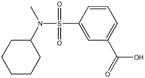 3-{[cyclohexyl(methyl)amino]sulfonyl}benzoic acid Struktur