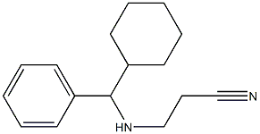 3-{[cyclohexyl(phenyl)methyl]amino}propanenitrile Struktur