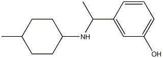 3-{1-[(4-methylcyclohexyl)amino]ethyl}phenol Struktur