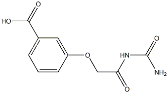 3-{2-[(aminocarbonyl)amino]-2-oxoethoxy}benzoic acid Struktur