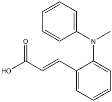 3-{2-[methyl(phenyl)amino]phenyl}prop-2-enoic acid Struktur