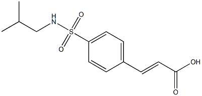 3-{4-[(2-methylpropyl)sulfamoyl]phenyl}prop-2-enoic acid Struktur