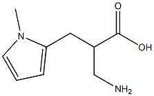 3-amino-2-[(1-methyl-1H-pyrrol-2-yl)methyl]propanoic acid Struktur