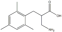 3-amino-2-[(2,4,6-trimethylphenyl)methyl]propanoic acid Struktur