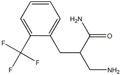 3-amino-2-{[2-(trifluoromethyl)phenyl]methyl}propanamide Struktur