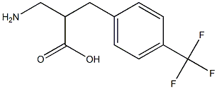 3-amino-2-{[4-(trifluoromethyl)phenyl]methyl}propanoic acid Struktur