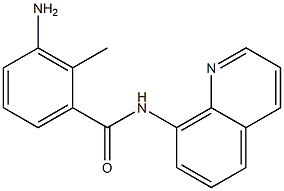 3-amino-2-methyl-N-(quinolin-8-yl)benzamide Struktur