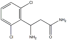 3-amino-3-(2,6-dichlorophenyl)propanamide Struktur