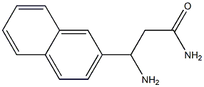 3-amino-3-(naphthalen-2-yl)propanamide Struktur