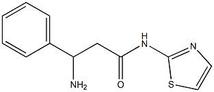 3-amino-3-phenyl-N-1,3-thiazol-2-ylpropanamide Struktur