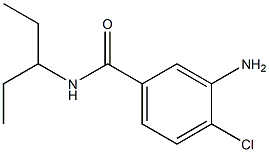 3-amino-4-chloro-N-(1-ethylpropyl)benzamide Struktur