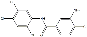 3-amino-4-chloro-N-(2,4,5-trichlorophenyl)benzamide Struktur