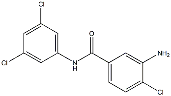 3-amino-4-chloro-N-(3,5-dichlorophenyl)benzamide Struktur