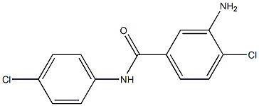 3-amino-4-chloro-N-(4-chlorophenyl)benzamide Struktur