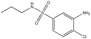 3-amino-4-chloro-N-propylbenzene-1-sulfonamide Struktur