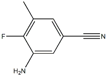 3-amino-4-fluoro-5-methylbenzonitrile Struktur