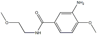 3-amino-4-methoxy-N-(2-methoxyethyl)benzamide Struktur