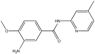 3-amino-4-methoxy-N-(4-methylpyridin-2-yl)benzamide Struktur