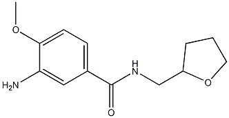 3-amino-4-methoxy-N-(tetrahydrofuran-2-ylmethyl)benzamide Struktur