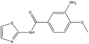 3-amino-4-methoxy-N-1,3-thiazol-2-ylbenzamide Struktur