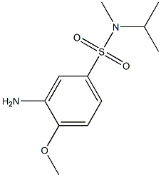 3-amino-4-methoxy-N-methyl-N-(propan-2-yl)benzene-1-sulfonamide Struktur