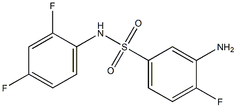 3-amino-N-(2,4-difluorophenyl)-4-fluorobenzene-1-sulfonamide Struktur