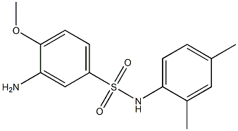 3-amino-N-(2,4-dimethylphenyl)-4-methoxybenzene-1-sulfonamide Struktur