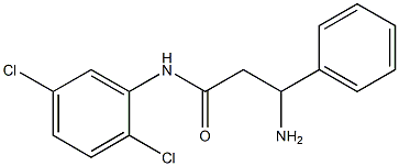 3-amino-N-(2,5-dichlorophenyl)-3-phenylpropanamide Struktur