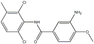 3-amino-N-(2,6-dichloro-3-methylphenyl)-4-methoxybenzamide Struktur