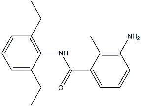 3-amino-N-(2,6-diethylphenyl)-2-methylbenzamide Struktur