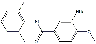 3-amino-N-(2,6-dimethylphenyl)-4-methoxybenzamide Struktur