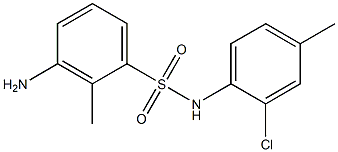 3-amino-N-(2-chloro-4-methylphenyl)-2-methylbenzene-1-sulfonamide Struktur