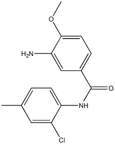 3-amino-N-(2-chloro-4-methylphenyl)-4-methoxybenzamide Struktur