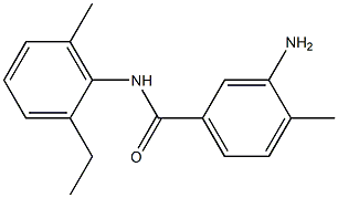 3-amino-N-(2-ethyl-6-methylphenyl)-4-methylbenzamide Struktur