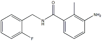 3-amino-N-(2-fluorobenzyl)-2-methylbenzamide Struktur