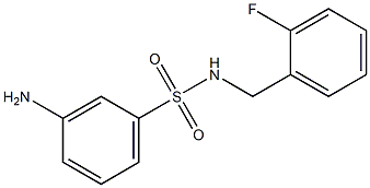 3-amino-N-(2-fluorobenzyl)benzenesulfonamide Struktur