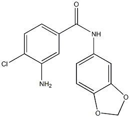 3-amino-N-(2H-1,3-benzodioxol-5-yl)-4-chlorobenzamide Struktur