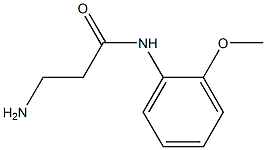 3-amino-N-(2-methoxyphenyl)propanamide Struktur