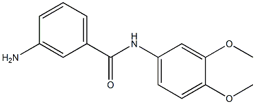 3-amino-N-(3,4-dimethoxyphenyl)benzamide Struktur