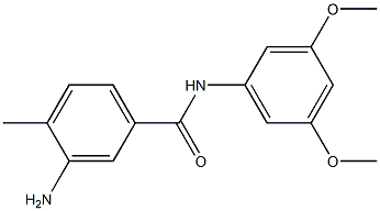 3-amino-N-(3,5-dimethoxyphenyl)-4-methylbenzamide Struktur