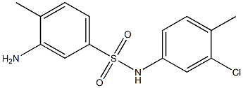 3-amino-N-(3-chloro-4-methylphenyl)-4-methylbenzene-1-sulfonamide Struktur